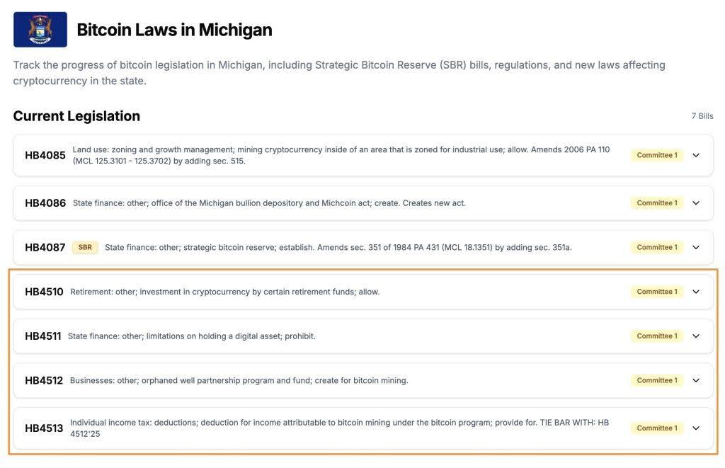 michigan-proposes-bold-crypto-legislation-bitcoin-pensions-cbdc-ban-and-mining-incentives