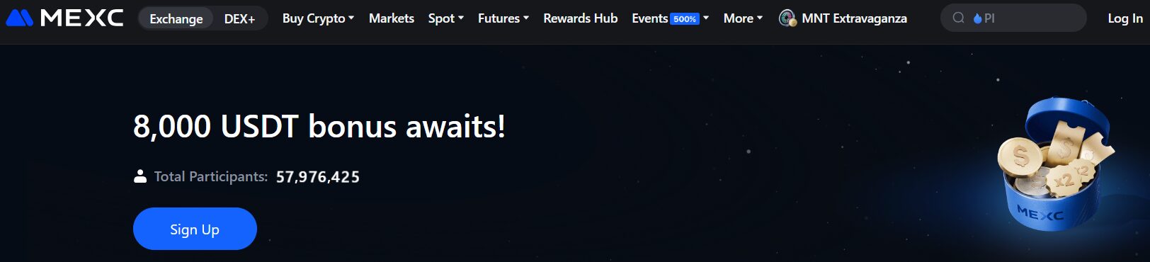 MEXC 8,000 USDT bonus