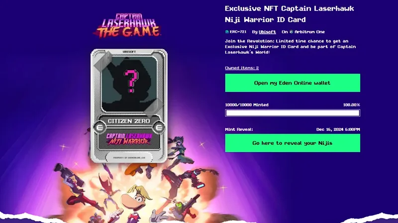 Sequence Magic Eden - Captain Laserhawk: The G.A.M.E.