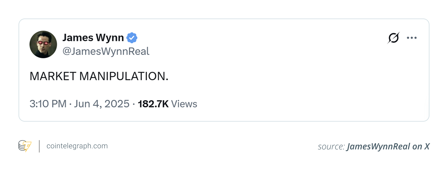 Wynn accused his detractors of market manipulation