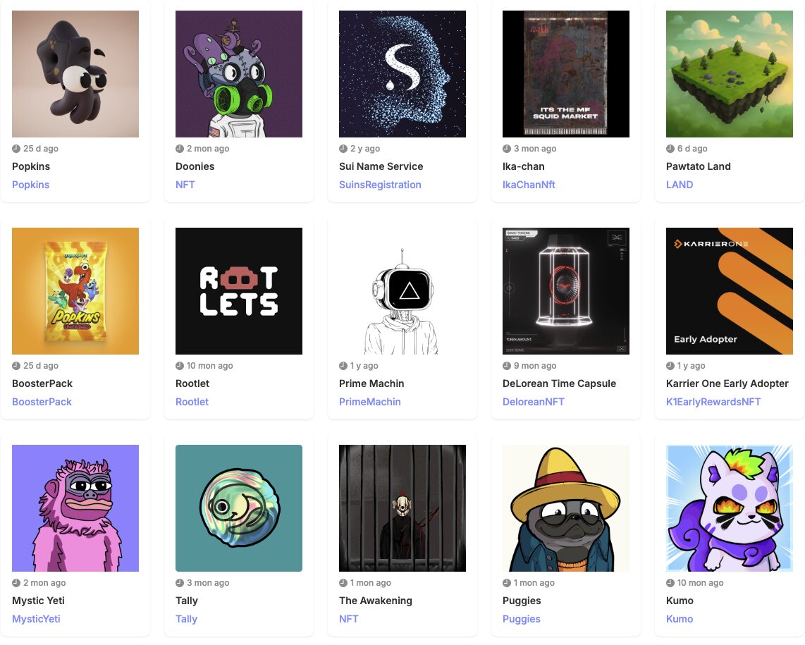 Top Sui NFT Collections