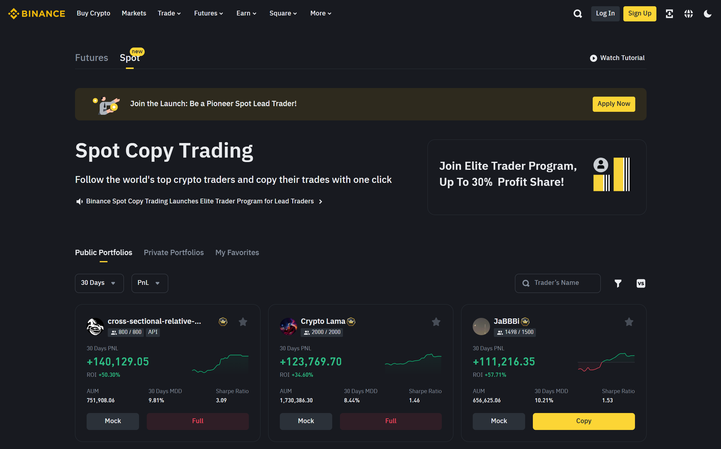Binance Copy Trading
