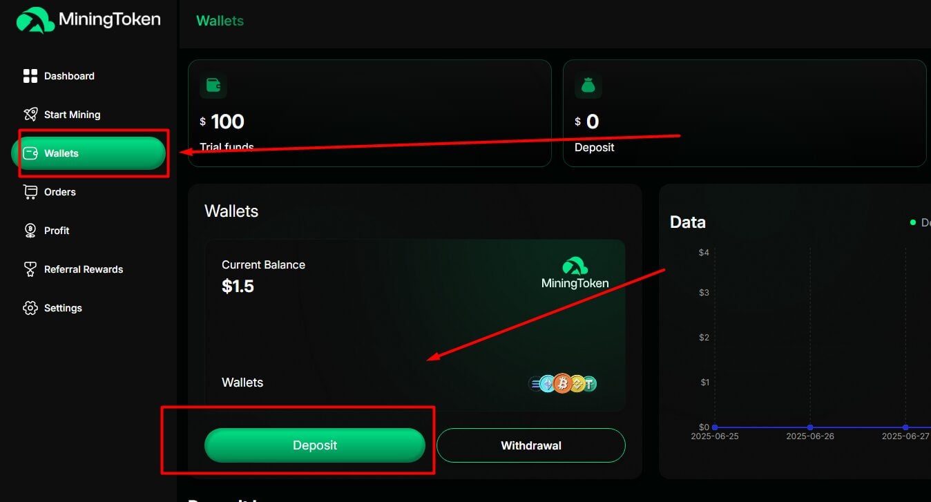 Make sure your account has enough balance. Use the wallet section in the dashboard to deposit funds.
