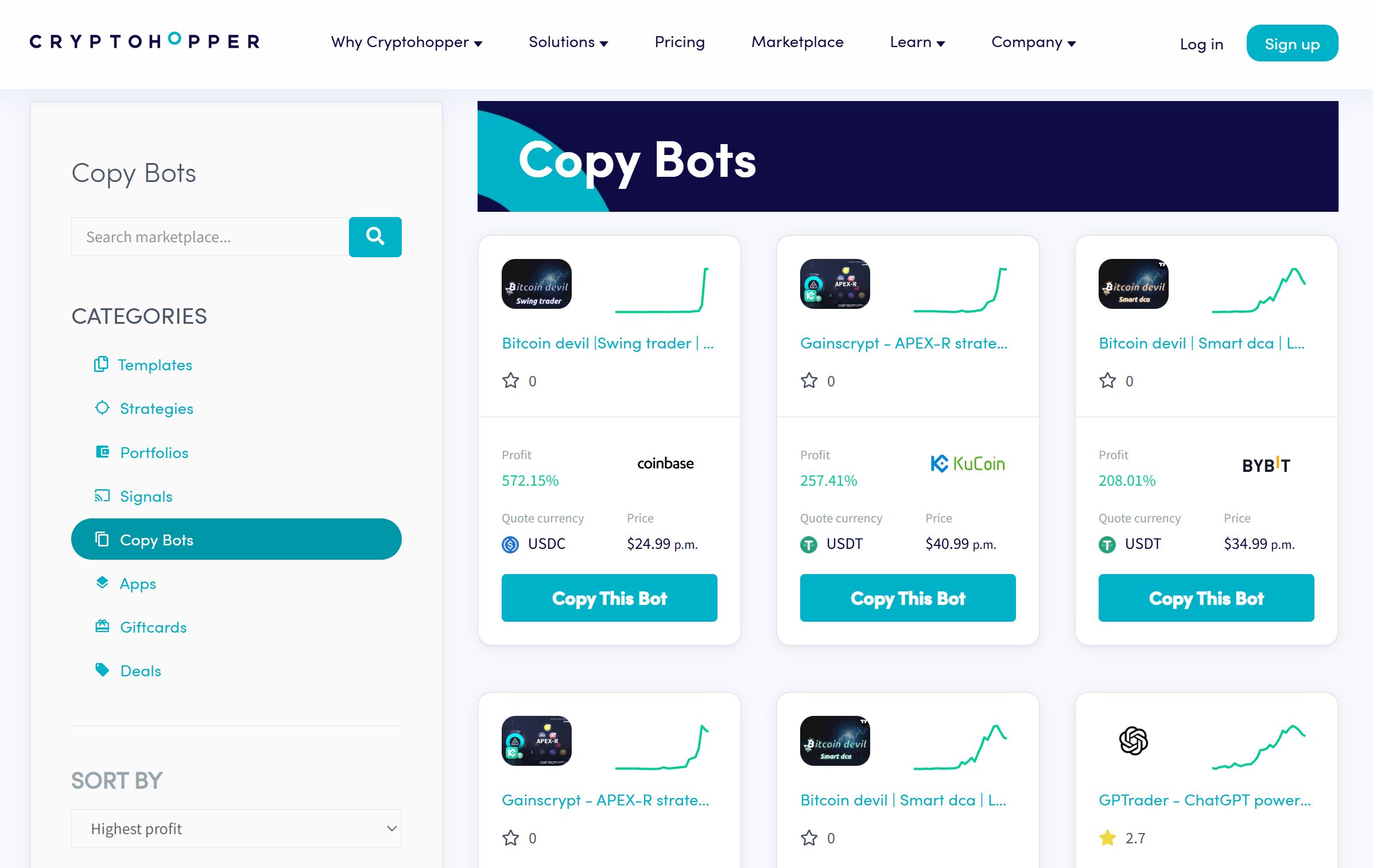 Cryptohopper copy trading