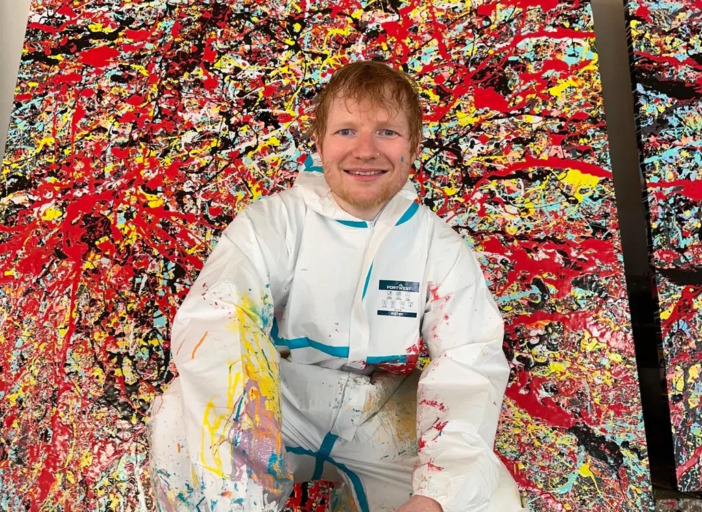 Ed Sheeran Is Ripping Off Jackson Pollock with His Paintings