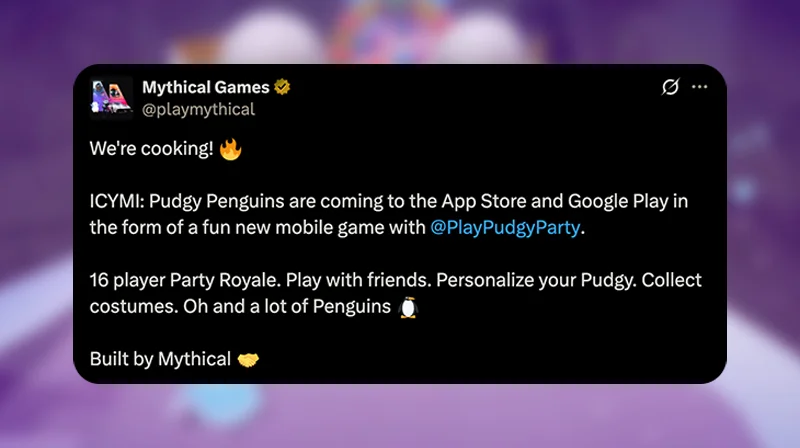 Pudgy Party Release - Mythical Games