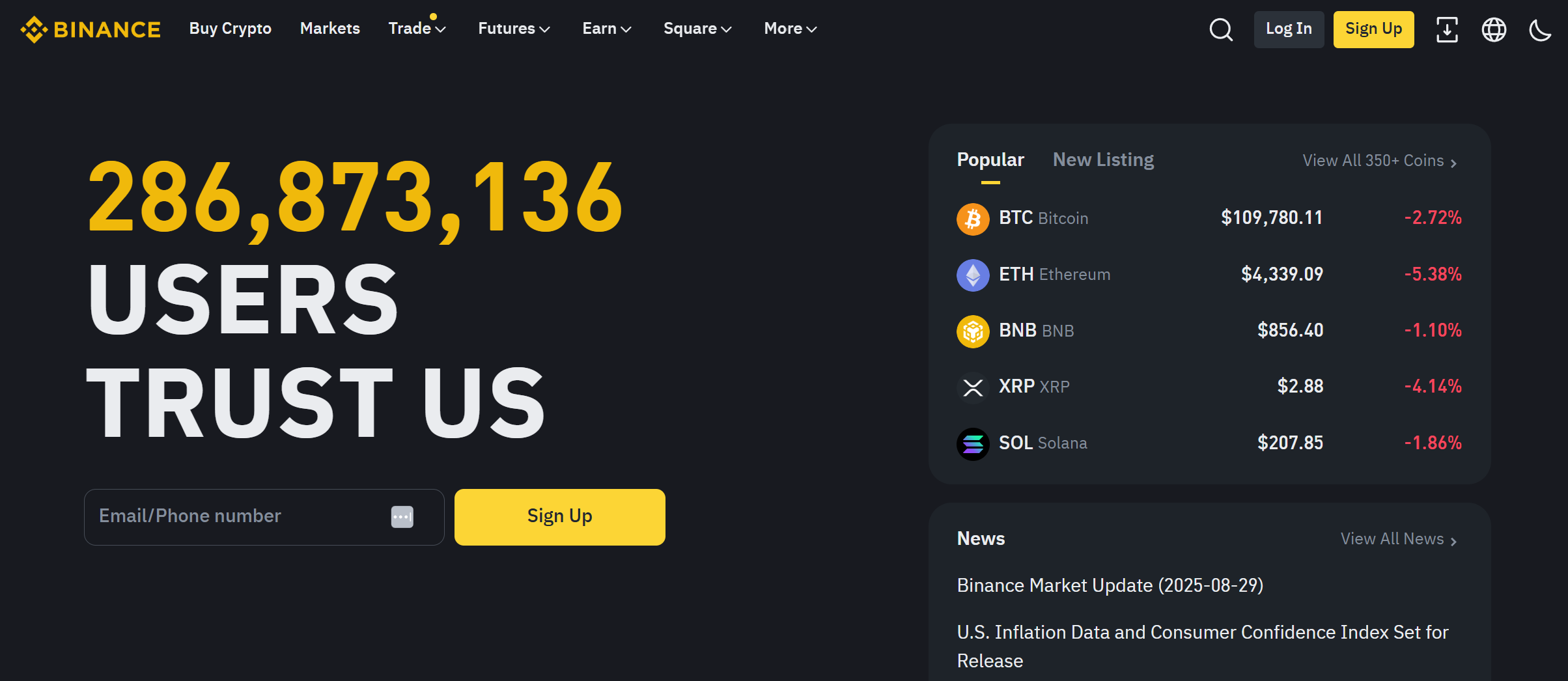 Binance – Largest cryptocurrency exchange