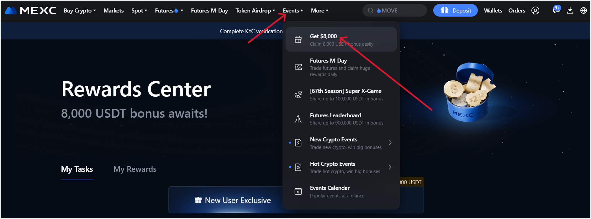 claim mexc signup bonuses