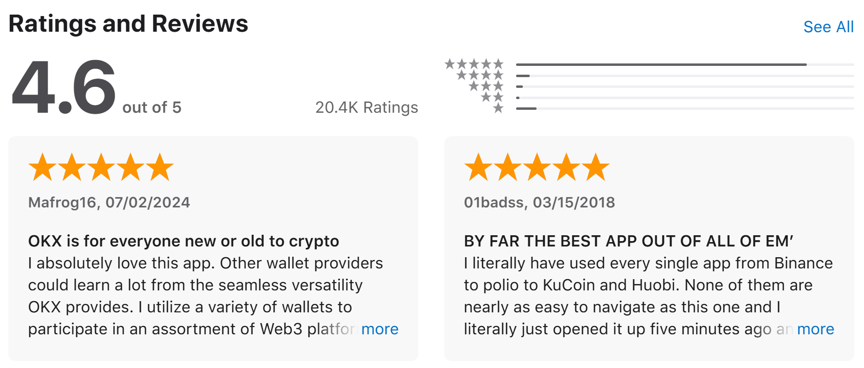 OKX User Feedback