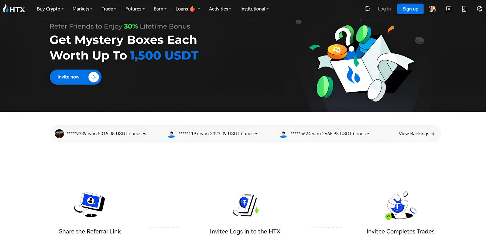 HTX (Huobi) Referral Program