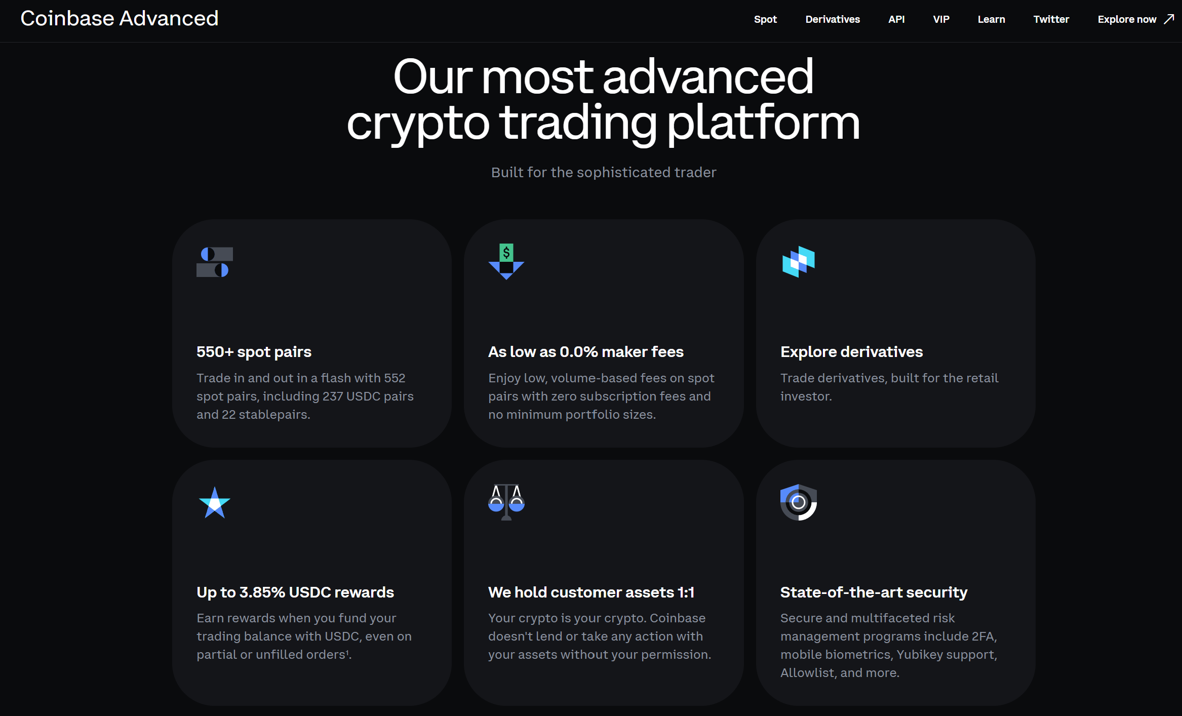 Coinbase Advanced Trade (formerly Coinbase Pro) 