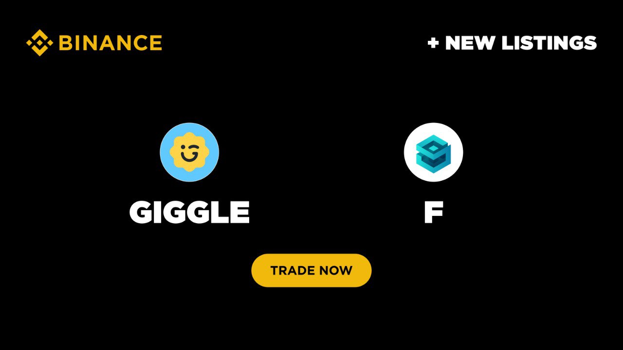 Binance Lists GIGGLE, F with Seed Tag