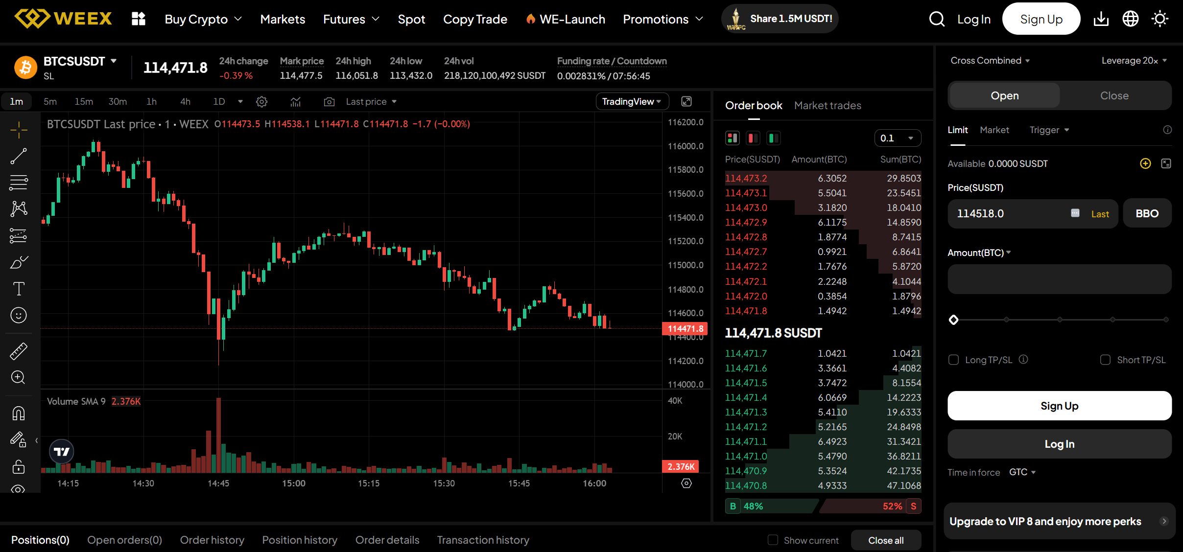 Start trading futures on WEEX