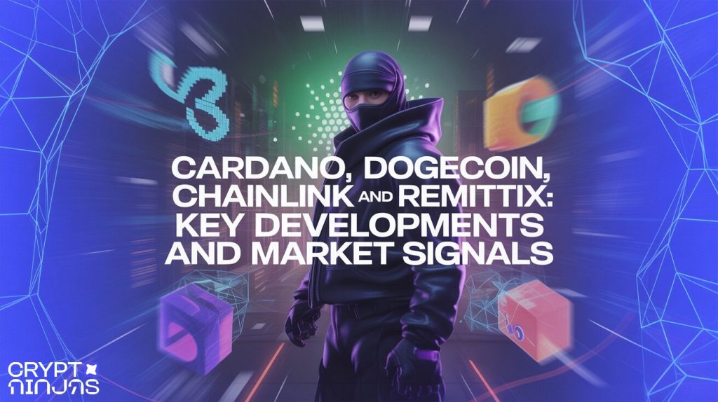 Cardano, Dogecoin, Chainlink and Remittix: Key Developments and Market Signals