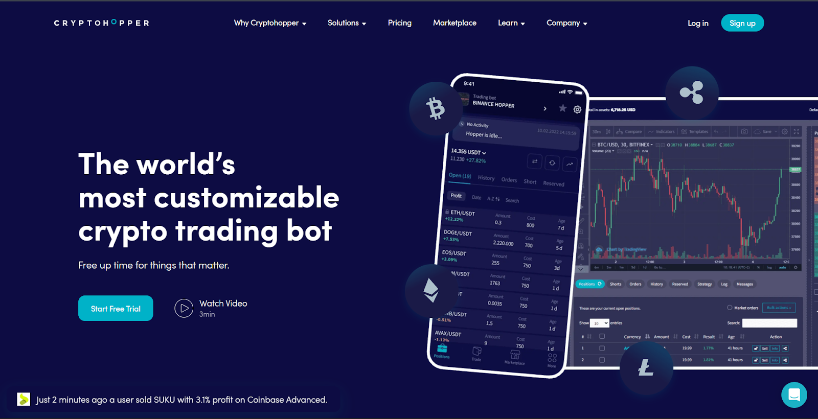 Cryptohopper - Best for AI-Driven Automation and Social Trading