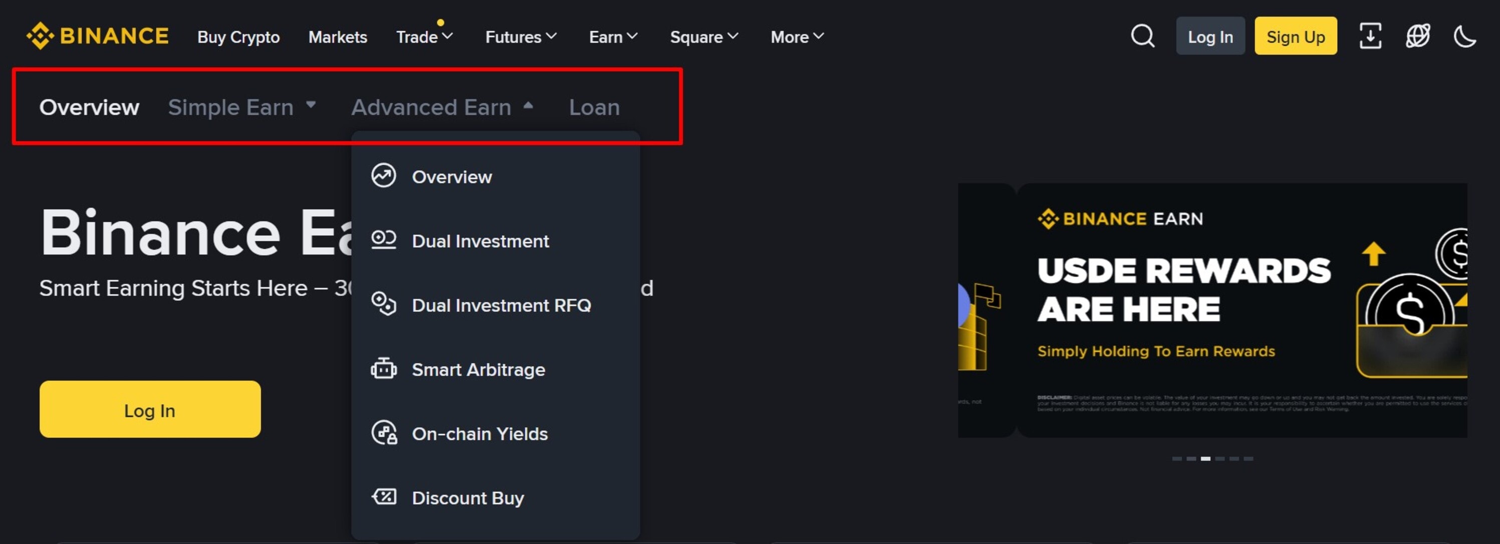 Binance Earn