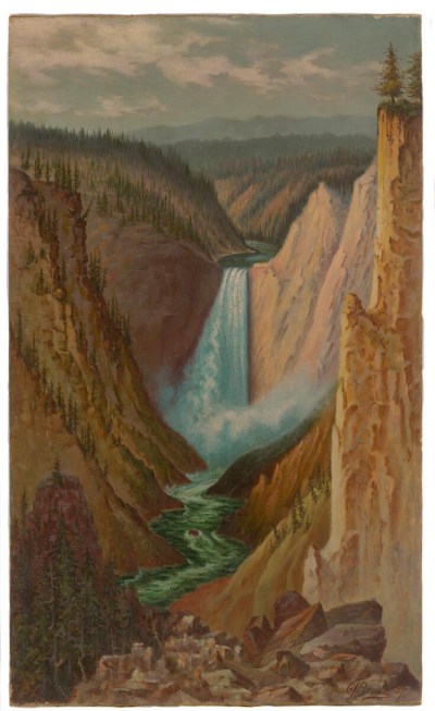 Grafton Tyler Brown (1841–1918), Grand Canyon of the Yellowstone from Lookout Point, 1887