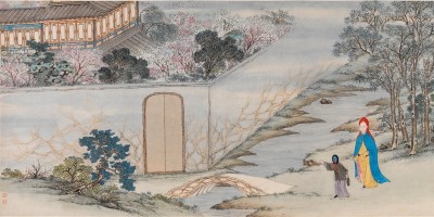Zhao Yuan, Searching for Flowers at Heyang, or The Handsome Third-Ranked Scholar, c. 1804