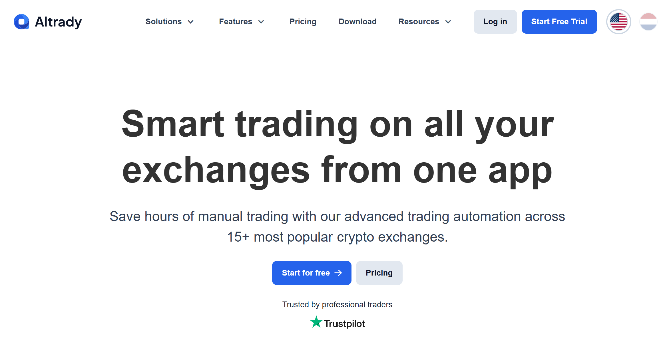Altrady - Best for Portfolio Management Traders