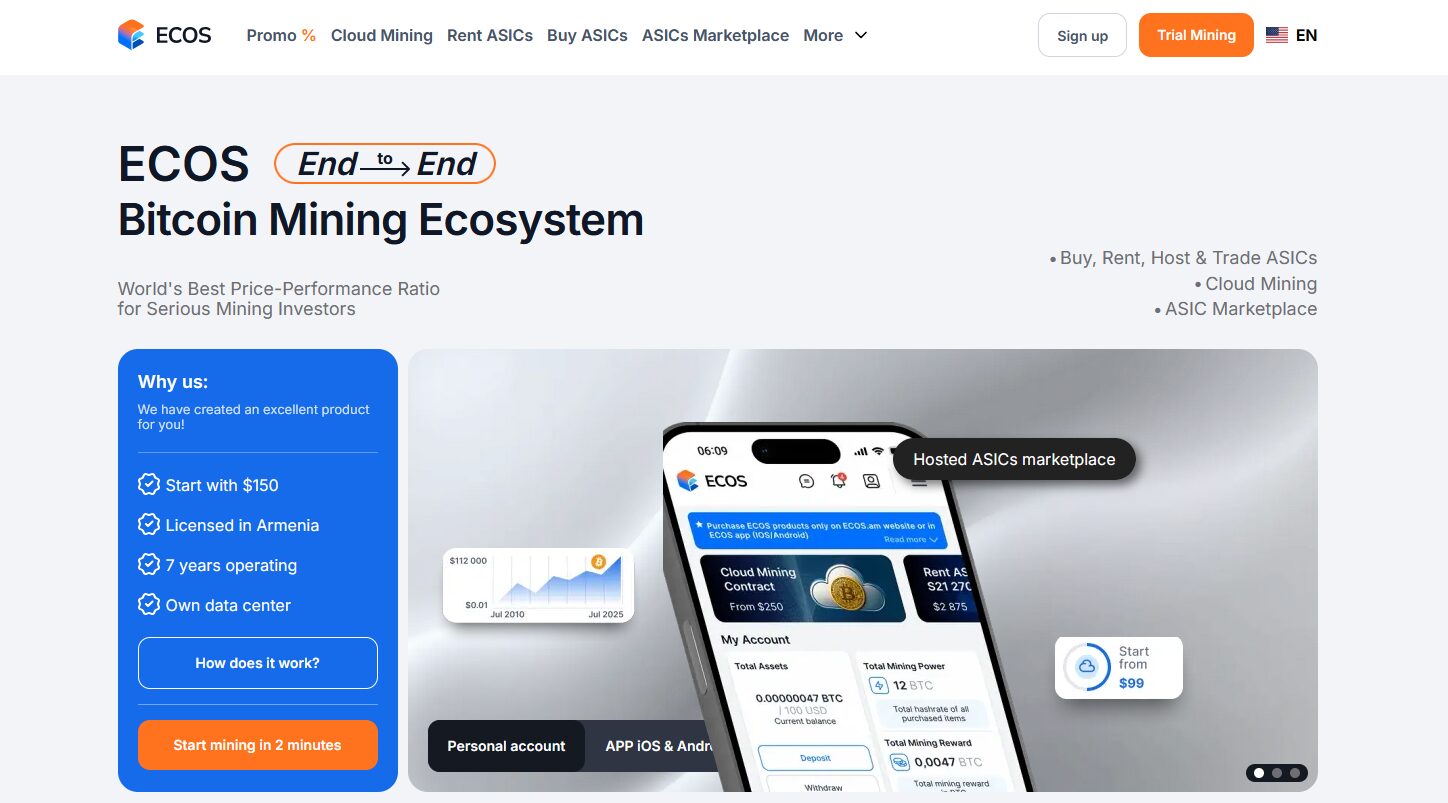 ECOS, A Regulated Mining Platform With Verified Infrastructure