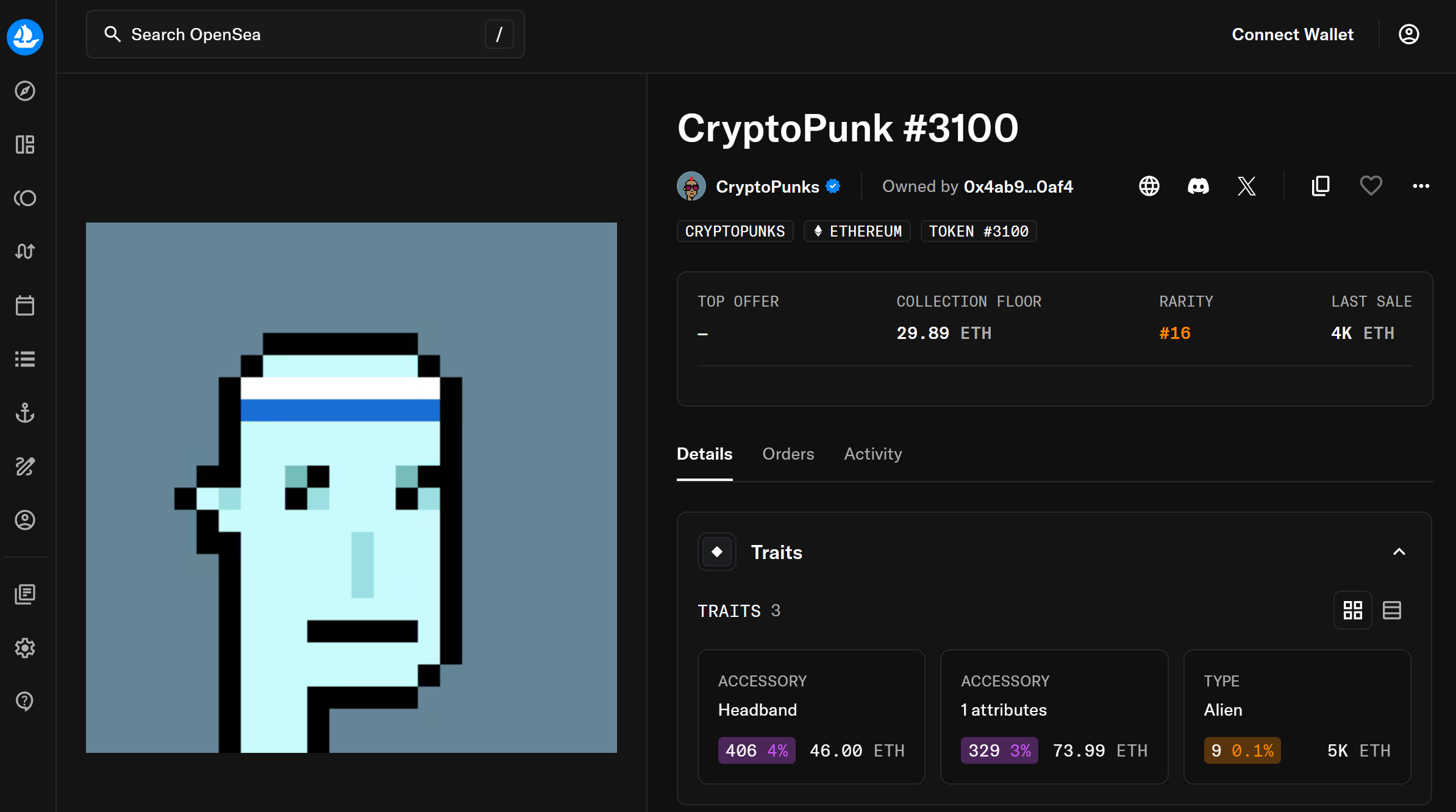 CryptoPunk #3100 – $7.58 Million