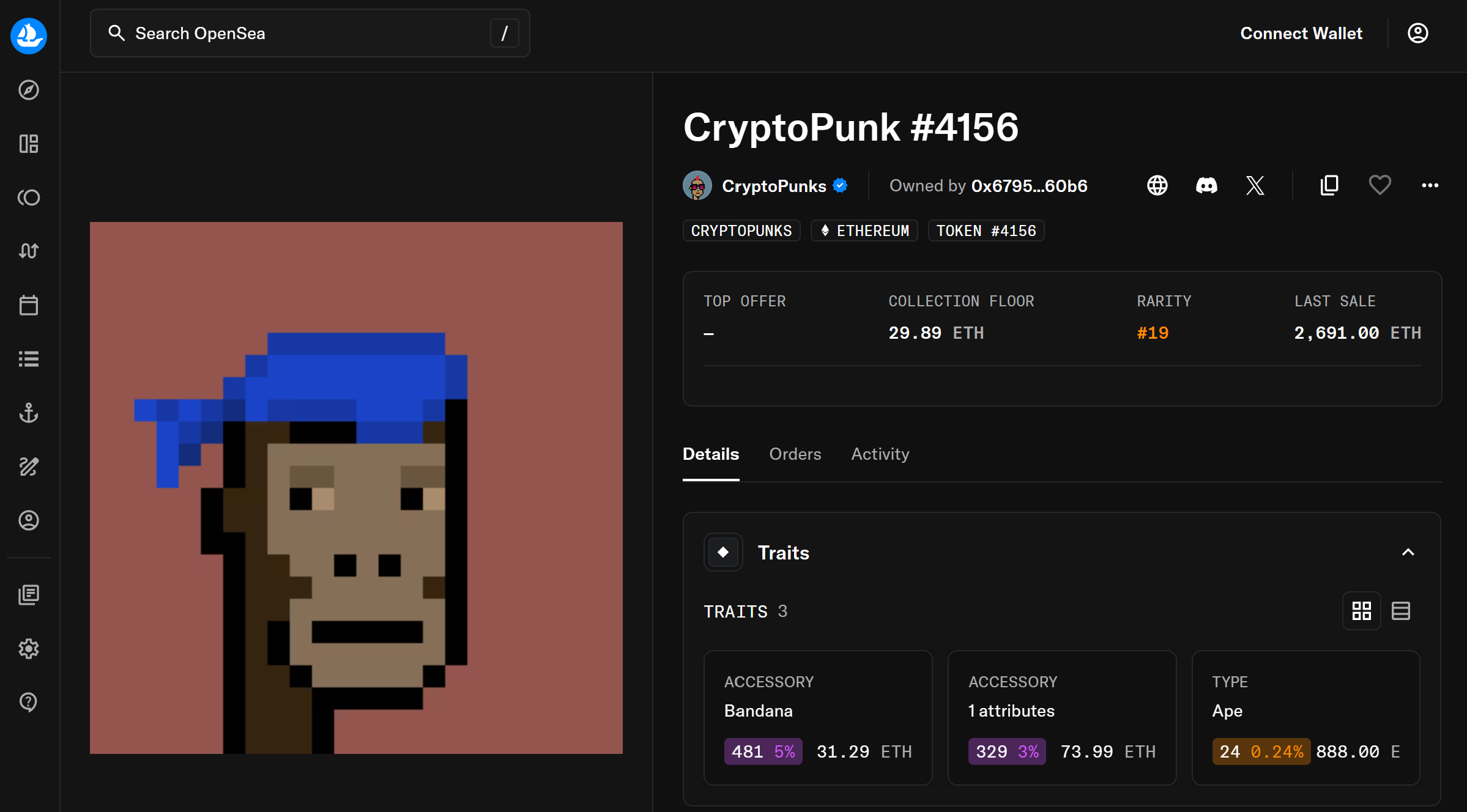 CryptoPunk #4156 – $10.26 Million
