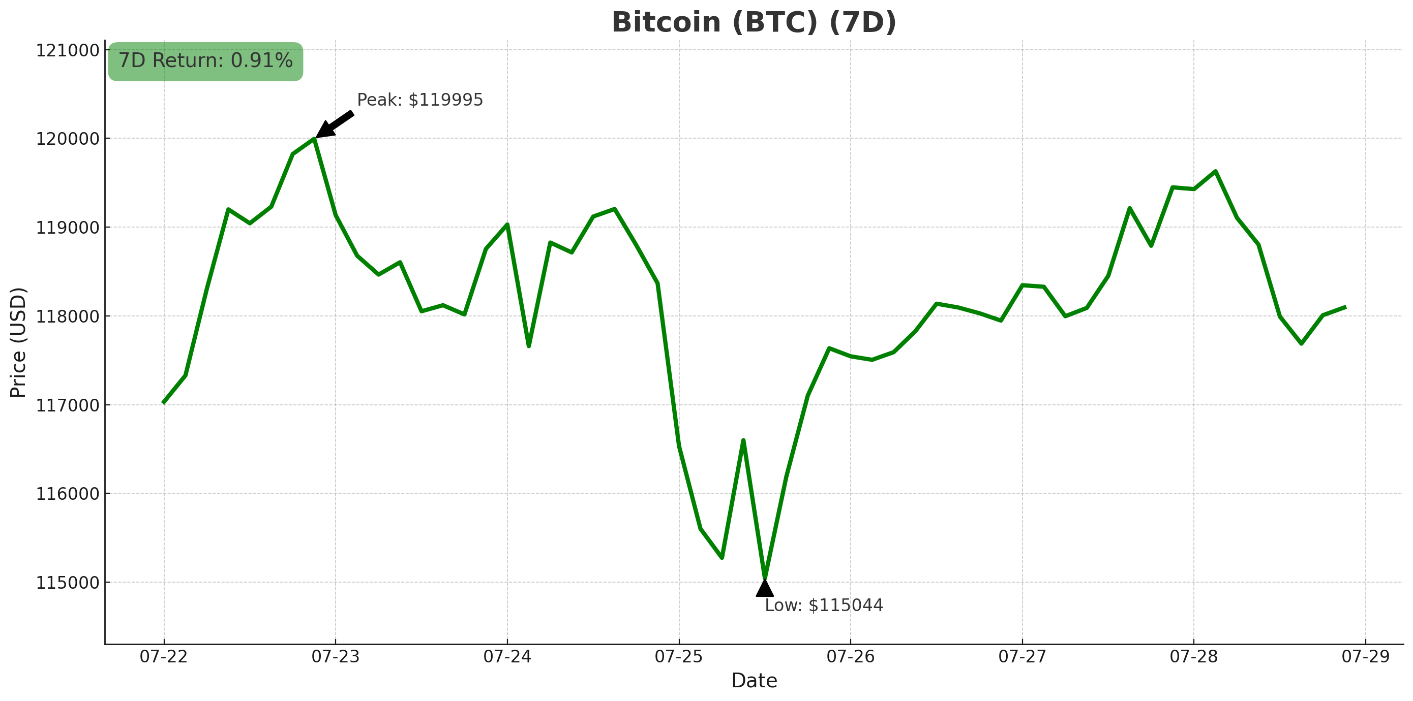 Bitcoin chart - July 29, 2025
