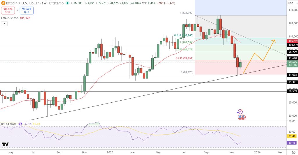 Bitcoin Price Prediction: Weekly RSI Flashing Oversold – Is This the BTC Bottom Before $100K?