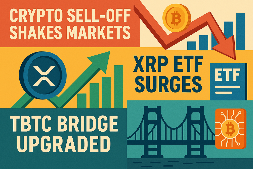 Crypto Sell-Off Shakes Markets, XRP ETF Surges, tBTC Bridge Upgraded