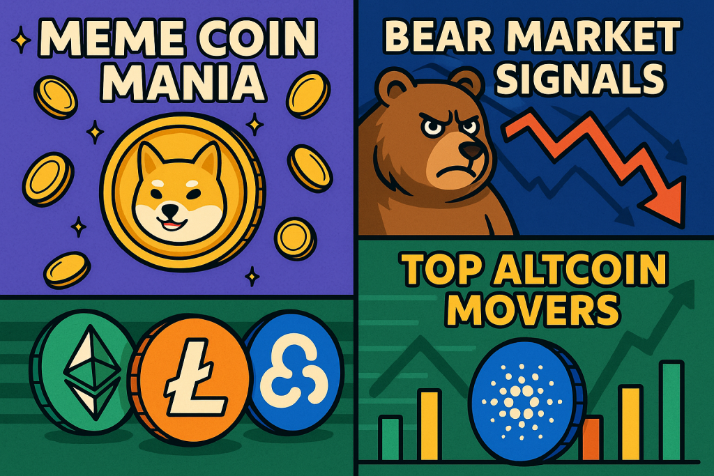 Meme Coin Mania, Bear Market Signals & Top Altcoin Movers