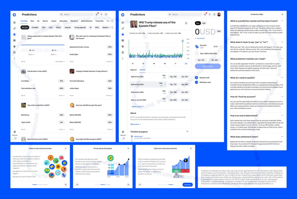 Coinbase Building Prediction Markets Platform Backed by Kalshi, Leaked Screenshots Show