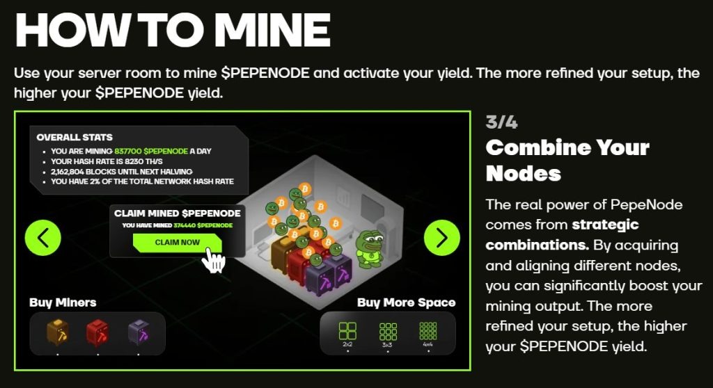 How to mine with Pepe Node