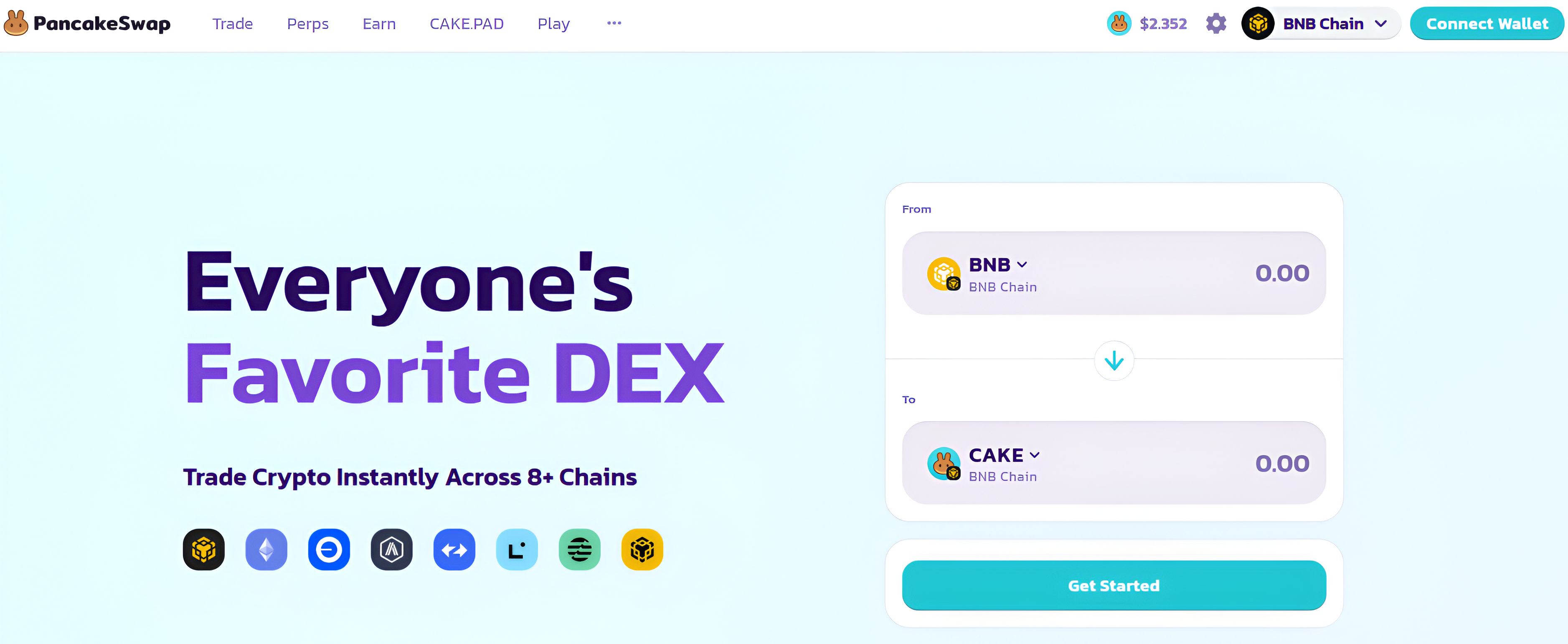 PancakeSwap - No KYC Crypto Exchange