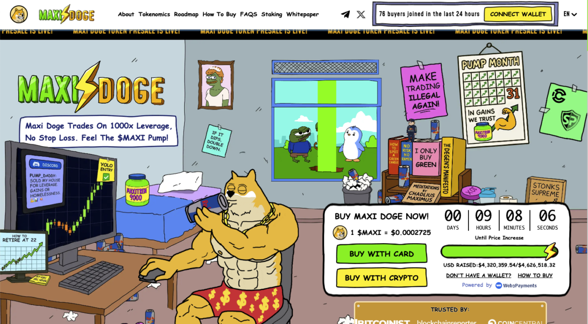 Maxi Doge presale