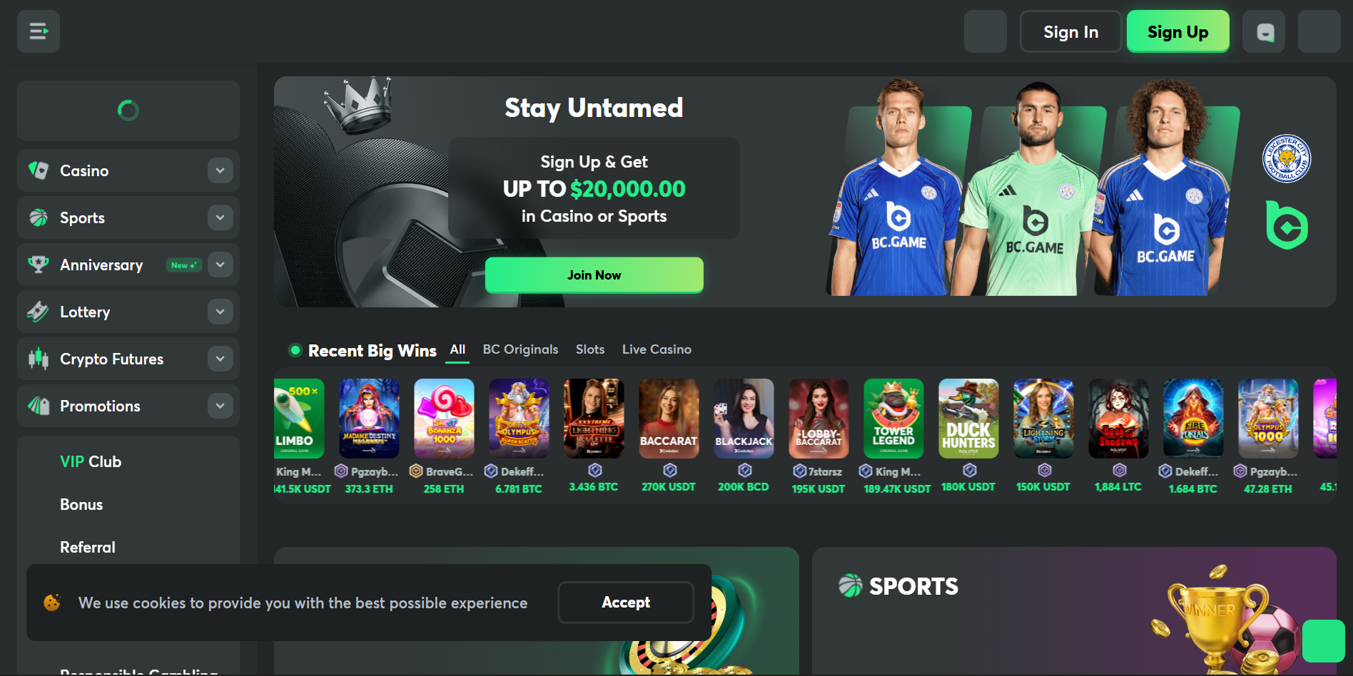 BC.Game - Best for Rewards and Volume