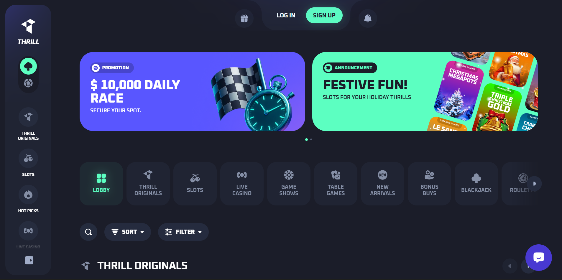 Thrill Casino - Perfect for High-Stakes Players