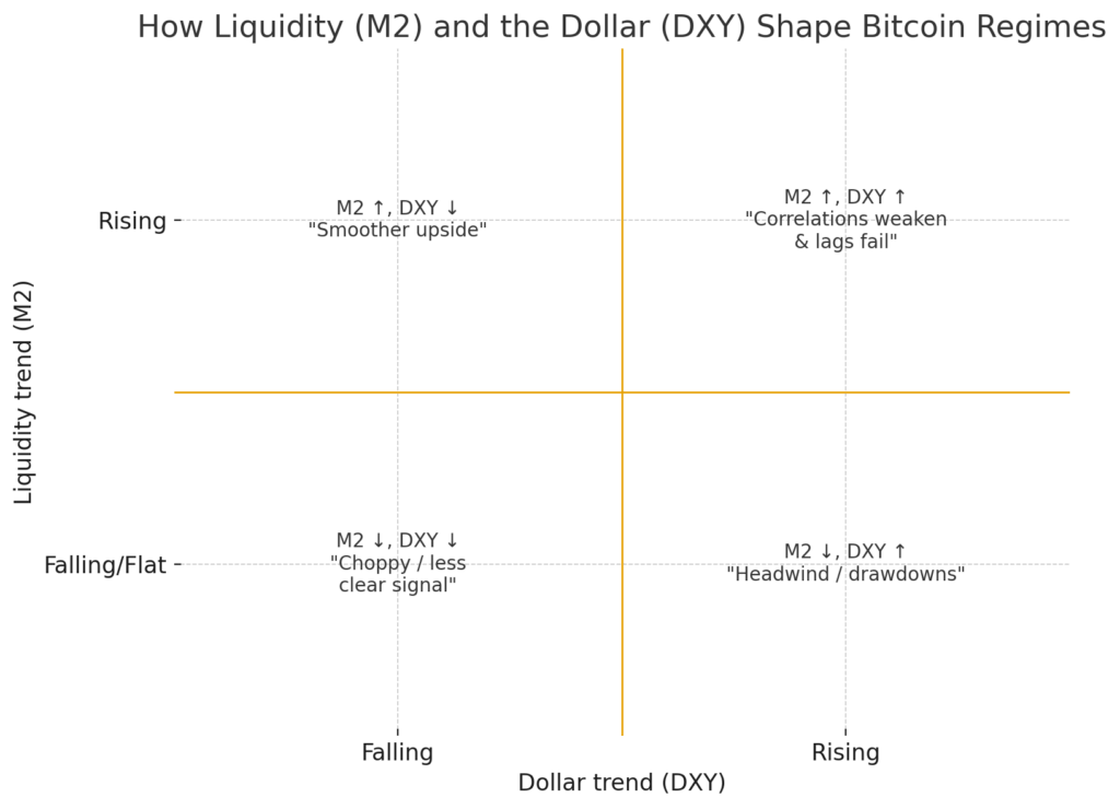 Bitcoin vs M2 and liquidity