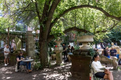 Views of Elizabeth Street Garden on a crowded Sunday afternoon on September 9, 2024.