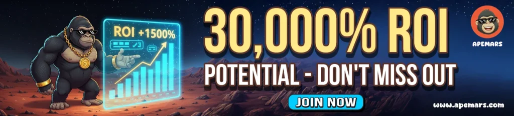 Top Crypto Coins 2026 Alert: APEMARS Targets 32,271% Upside While Pepe, Dogecoin, and Shiba Inu Dominate Headlines 2 Apemars banner357 1