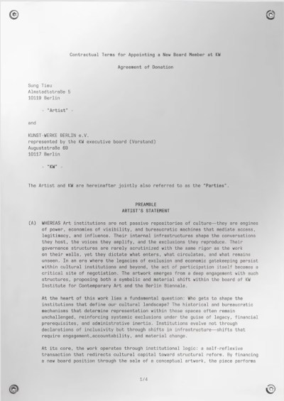 One panel of Sung Tieu’s work 