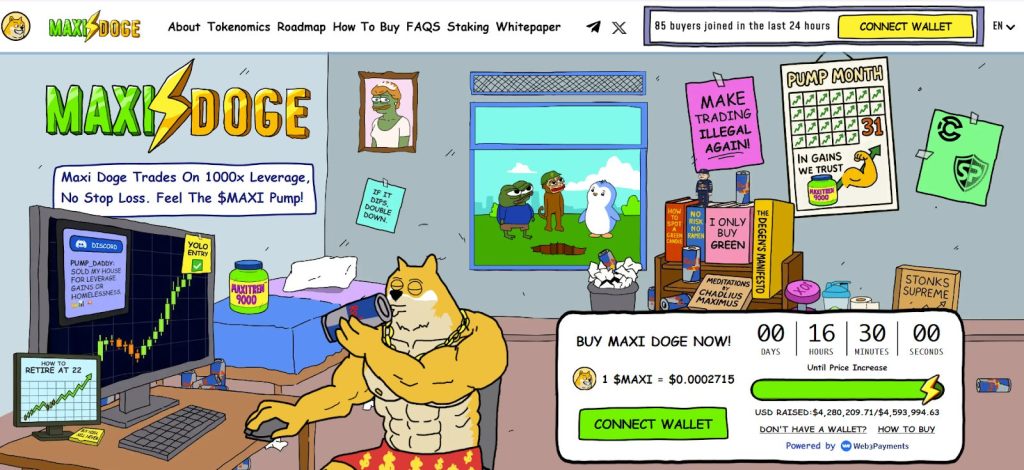 Bitcoin Price Prediction - Maxidoge Banner