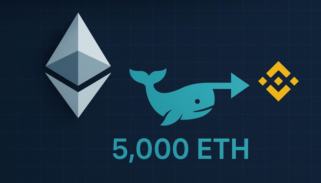 Whale Sends Another 5,000 ETH To Binance