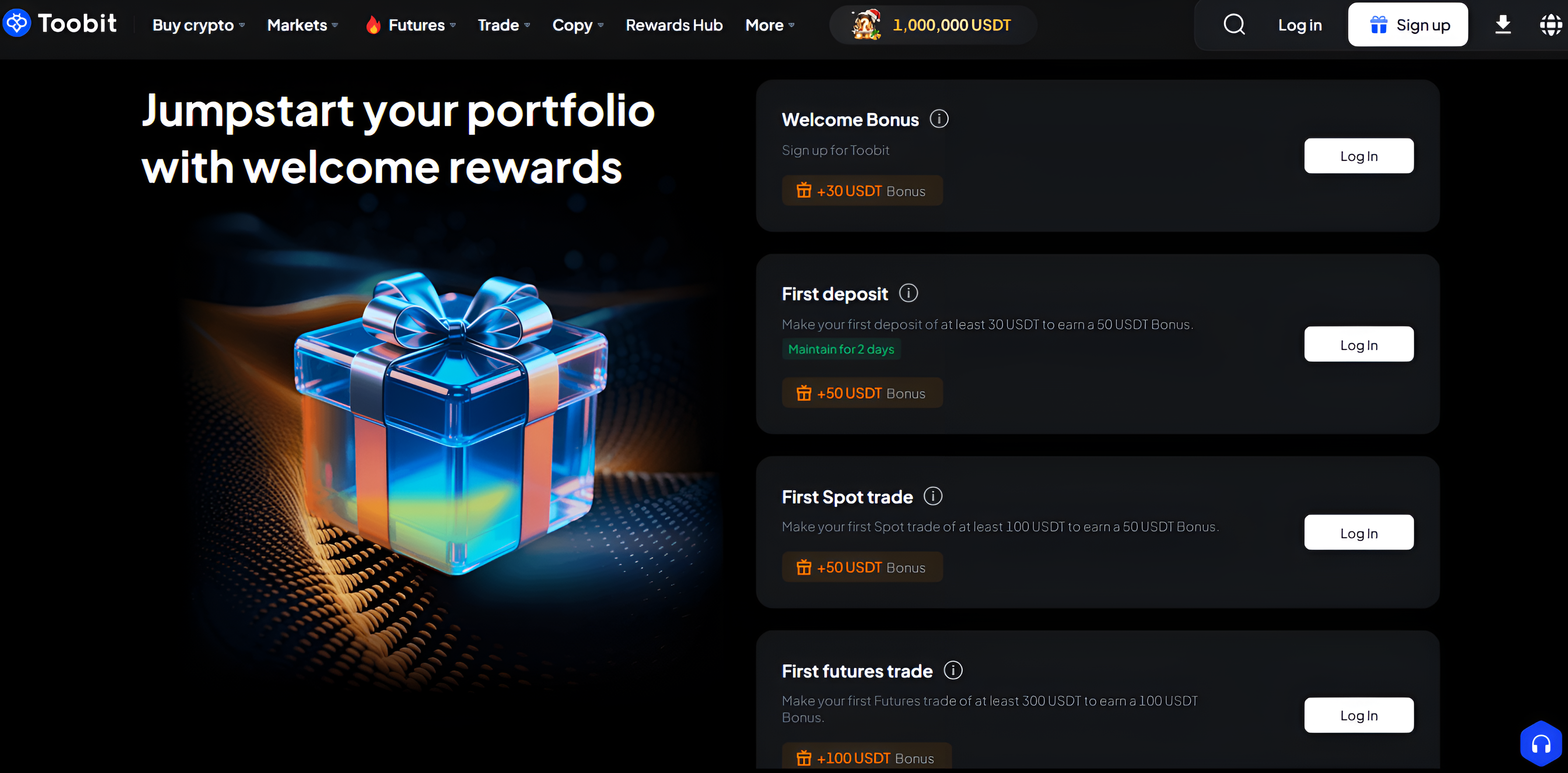 Toobit New user tasks
