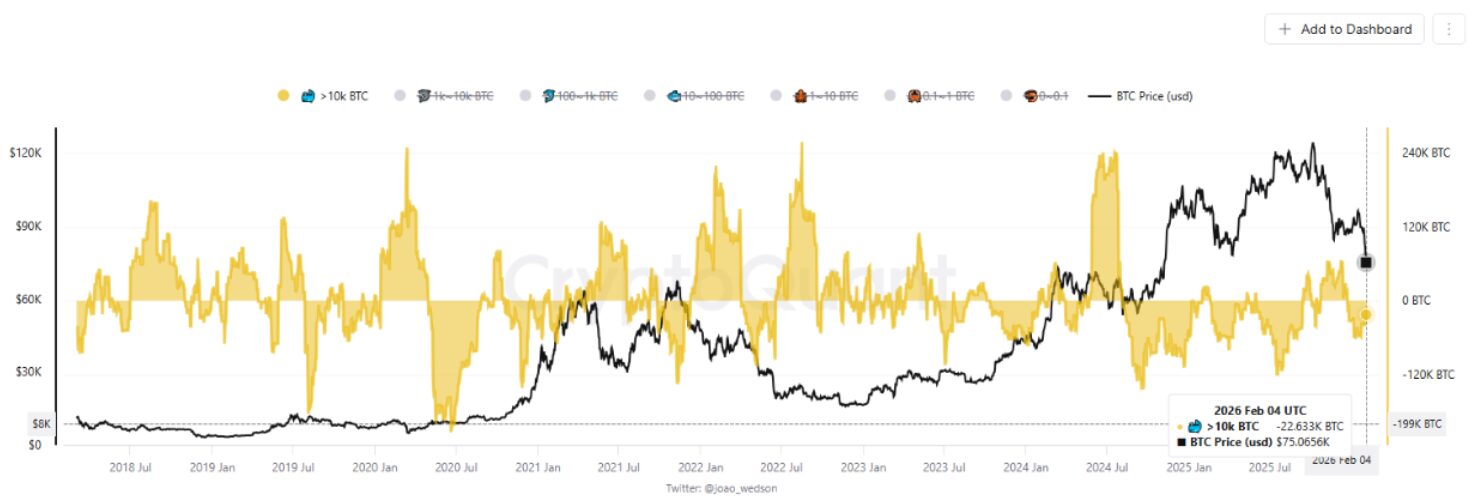 Synchronized Selling Pressure From Whales
