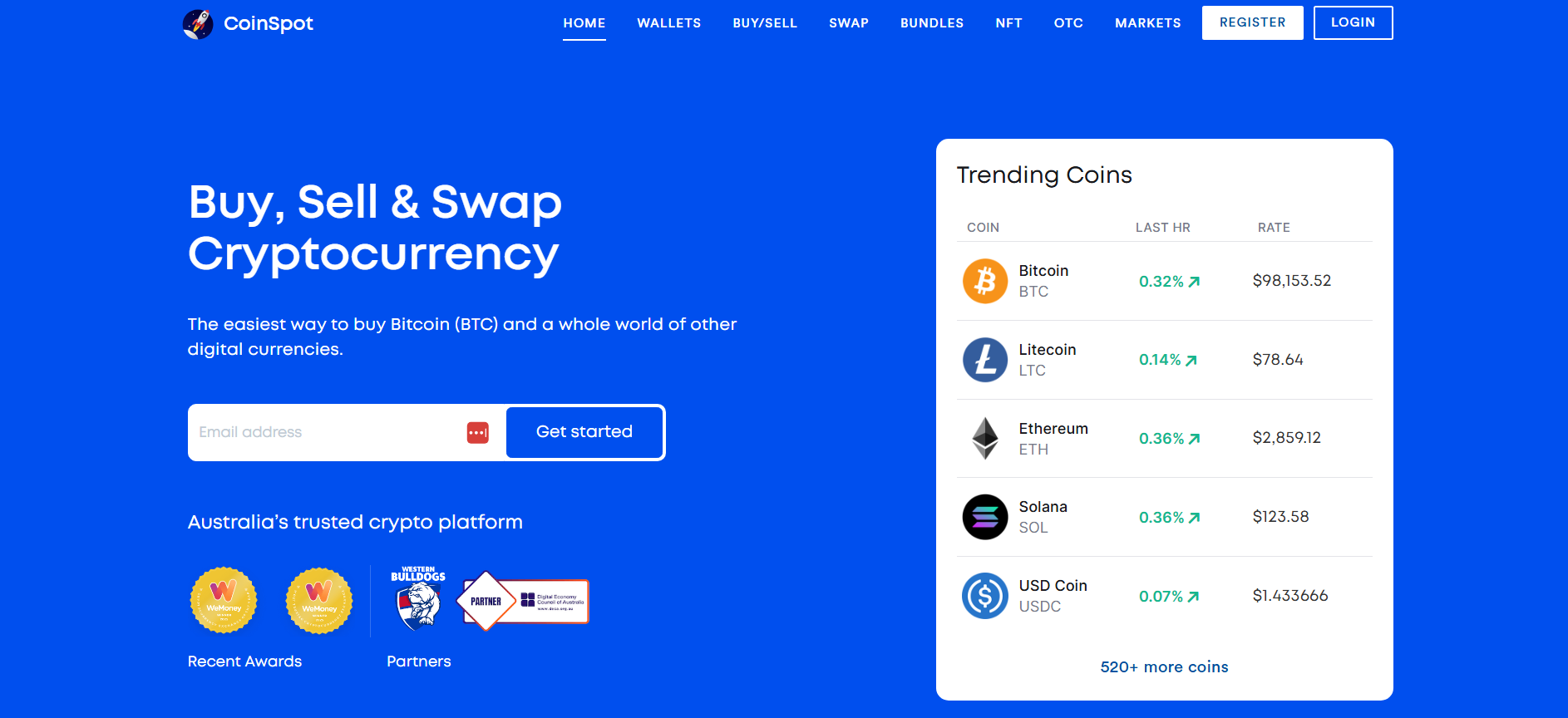 CoinSpot - Best Crypto Exchanges for Australian Traders