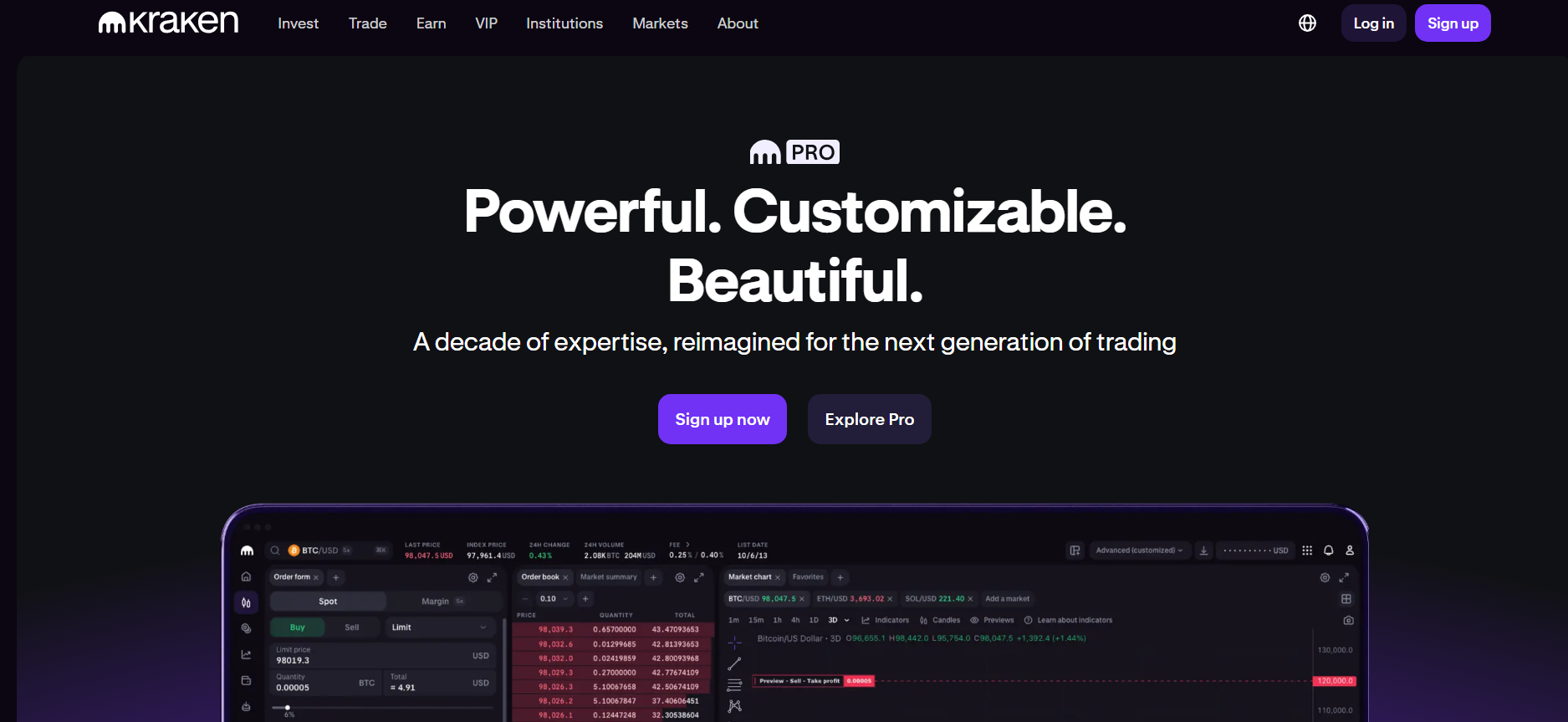 Kraken Pro - Best Crypto Exchanges for Australian Traders