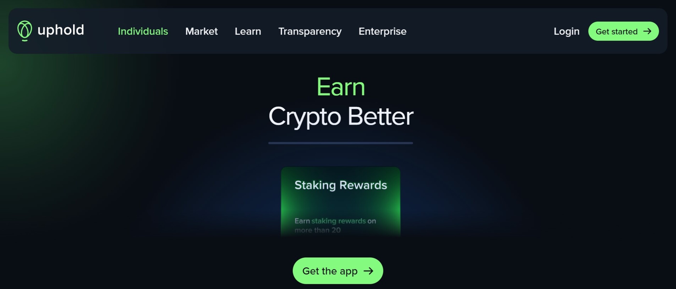 Uphold - Best for multi-asset trading and cross-asset transfers